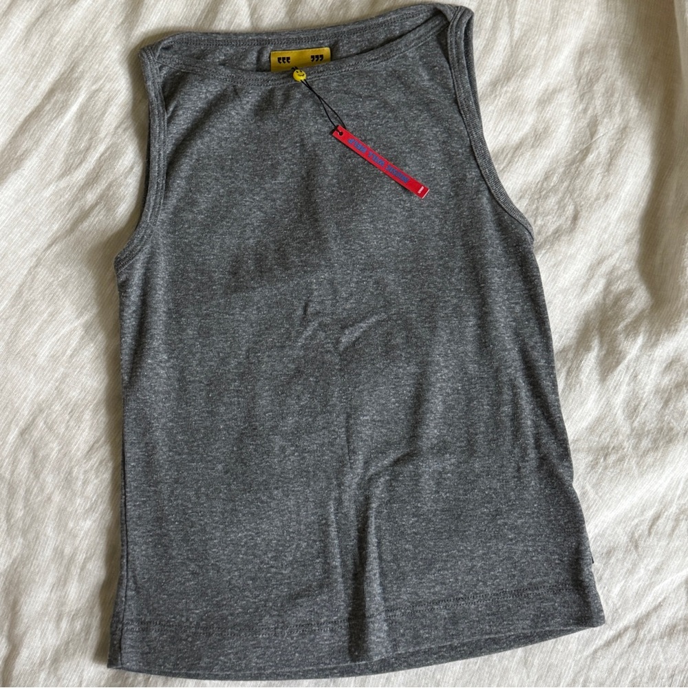 NWT UNIF Heather Gray Wide Tank Top